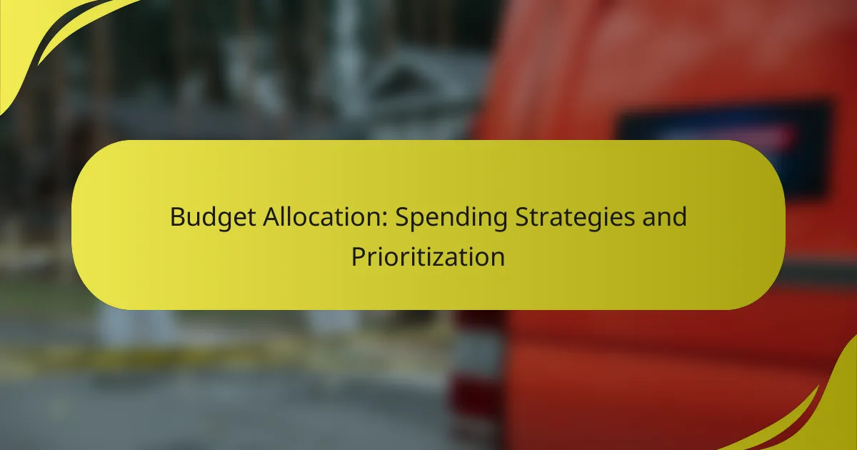 Budget Allocation: Spending Strategies and Prioritization