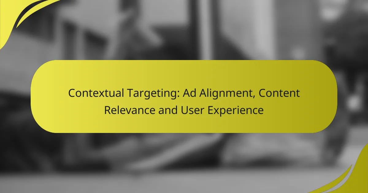 Contextual Targeting: Ad Alignment, Content Relevance and User Experience
