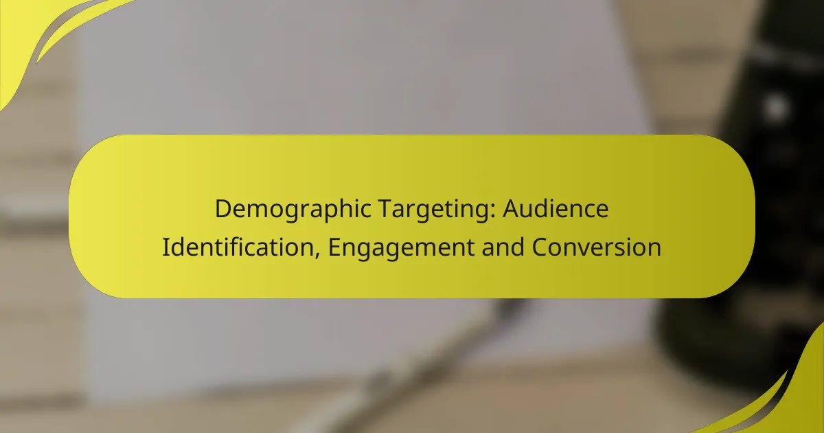 Demographic Targeting: Audience Identification, Engagement and Conversion