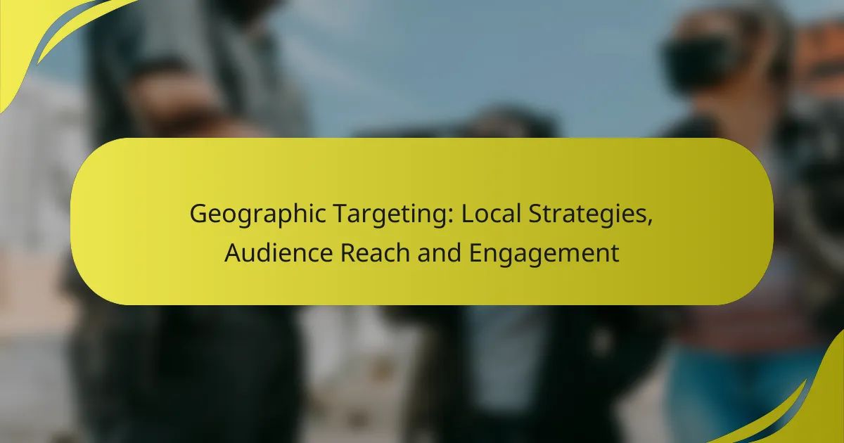 Geographic Targeting: Local Strategies, Audience Reach and Engagement