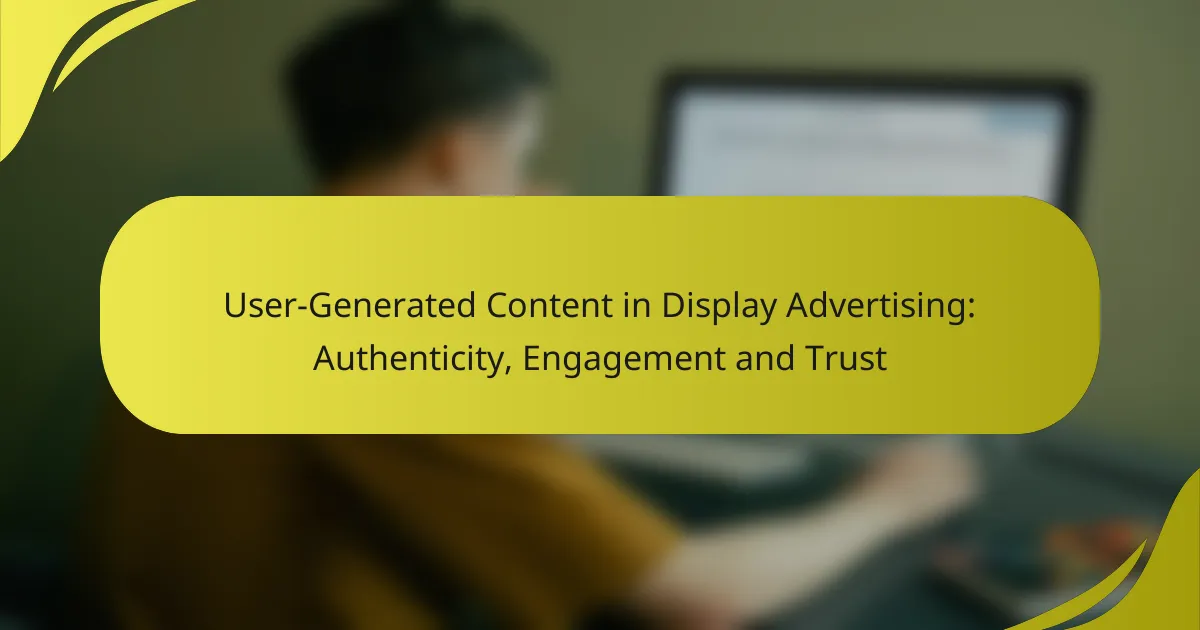 User-Generated Content in Display Advertising: Authenticity, Engagement and Trust